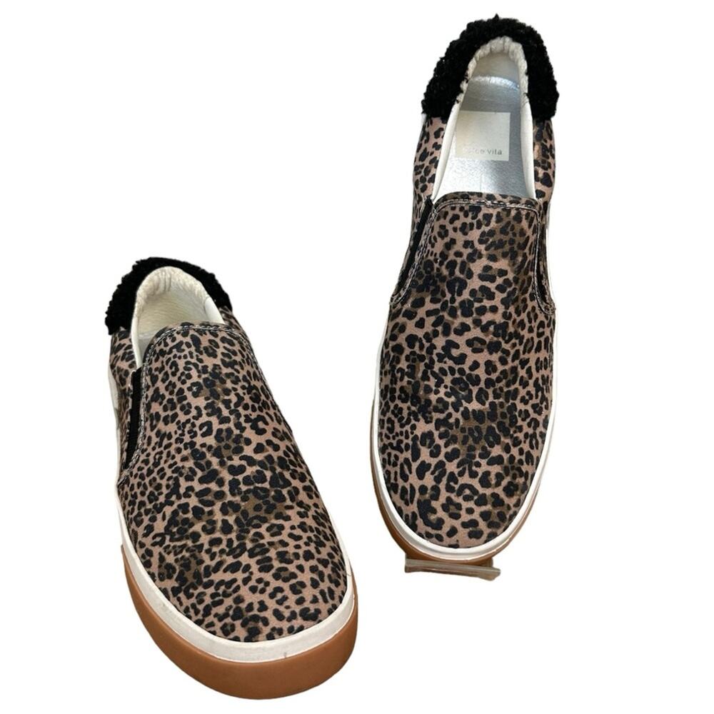 Dolce Vita Zaylor Slip On Leopard Print Casual Sneakers Shoes Size 7